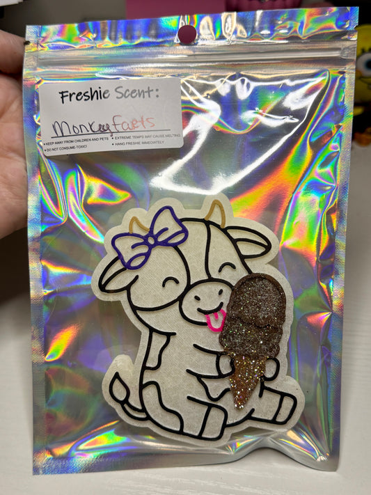 Cow w/ Ice cream - Monkey Farts Scent