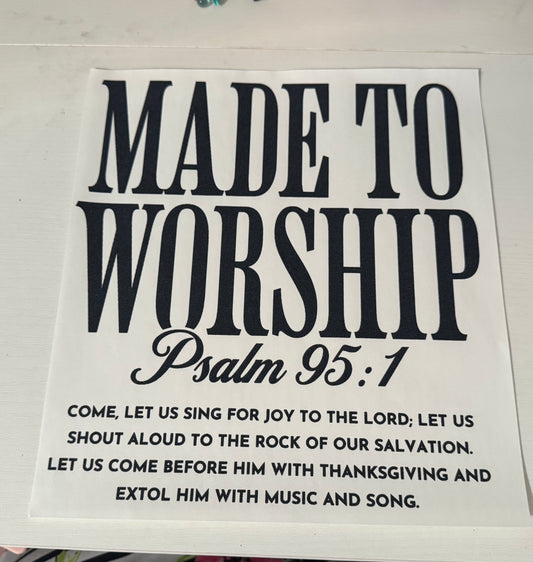 Psalm 95:1