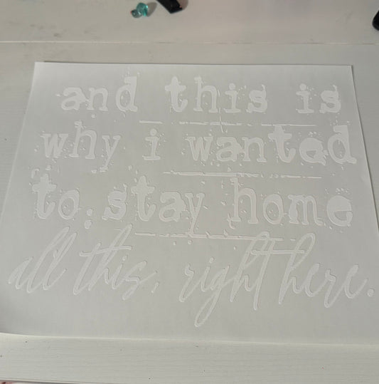 Stay home