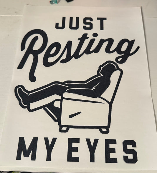Resting my eyes