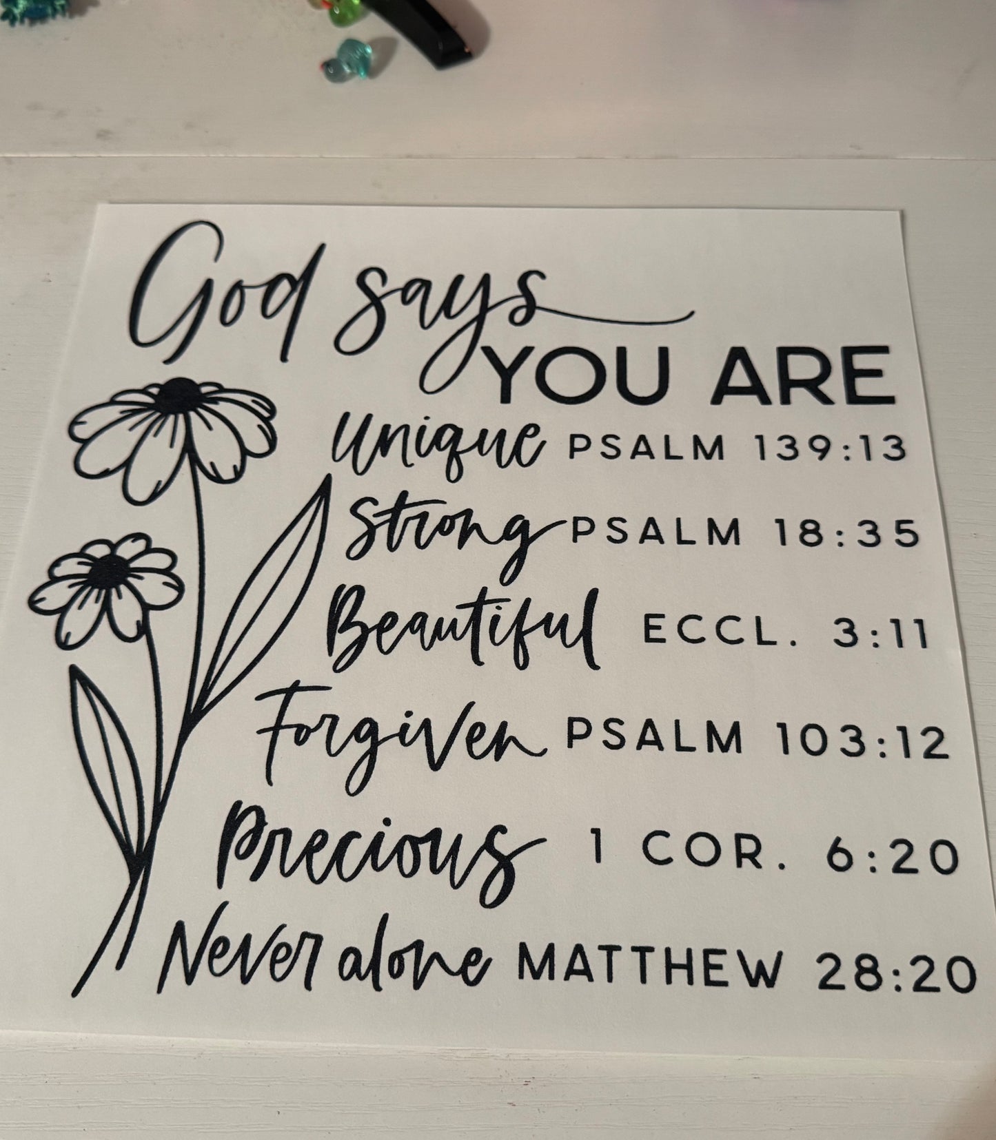 God says…