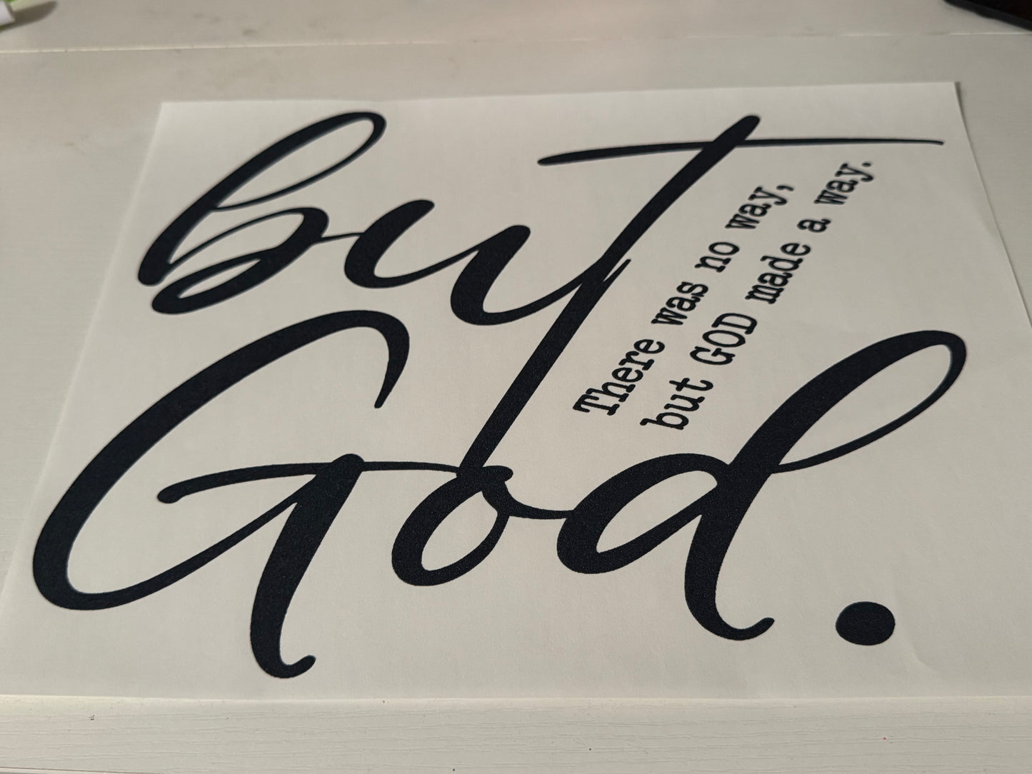 but God