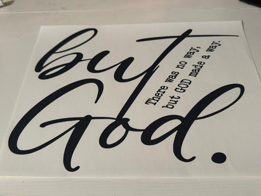 but God